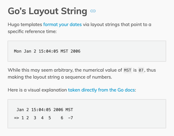 Go&rsquo;s Layout String